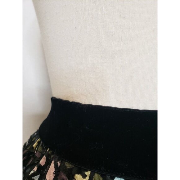 Vintage 50s Atomic Joe Davidson Originals Circle Skirt MidCentury Flocked - Picture 12 of 12